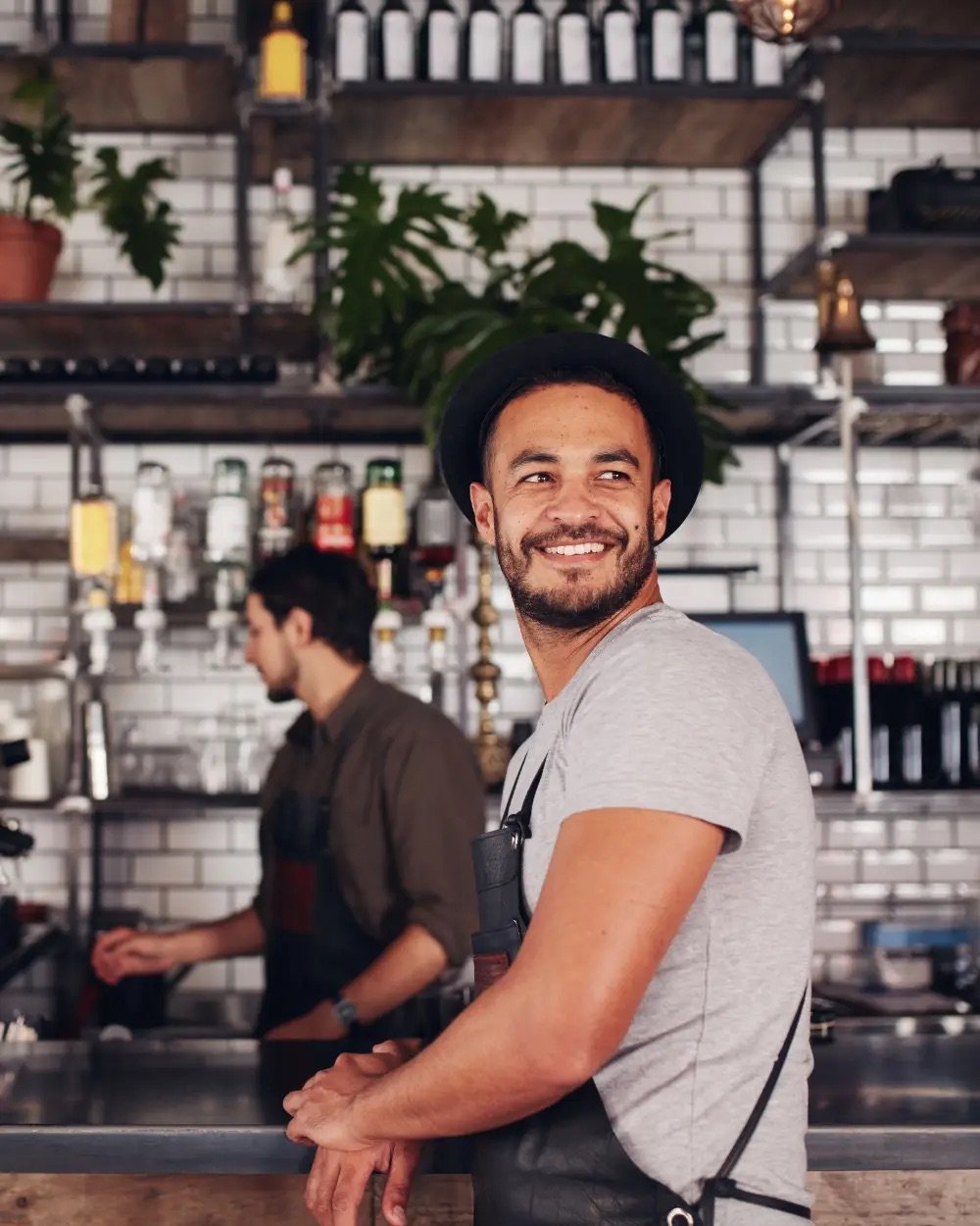 Welcoming local storefront and small business setting